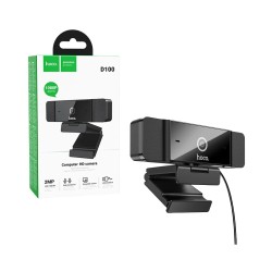 Hoco D100 Computer Camera With Dual Microphone 2MP 1.5m Black
